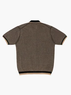 Zip Knit Polo Black<Beams Plus Sale
