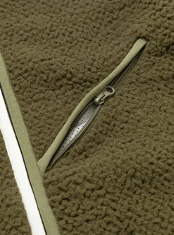 Zip Up Fleece Olive<Garbstore Discount