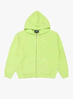 Zip Up Hooded Sweater Faded Lime<Stüssy Fashion