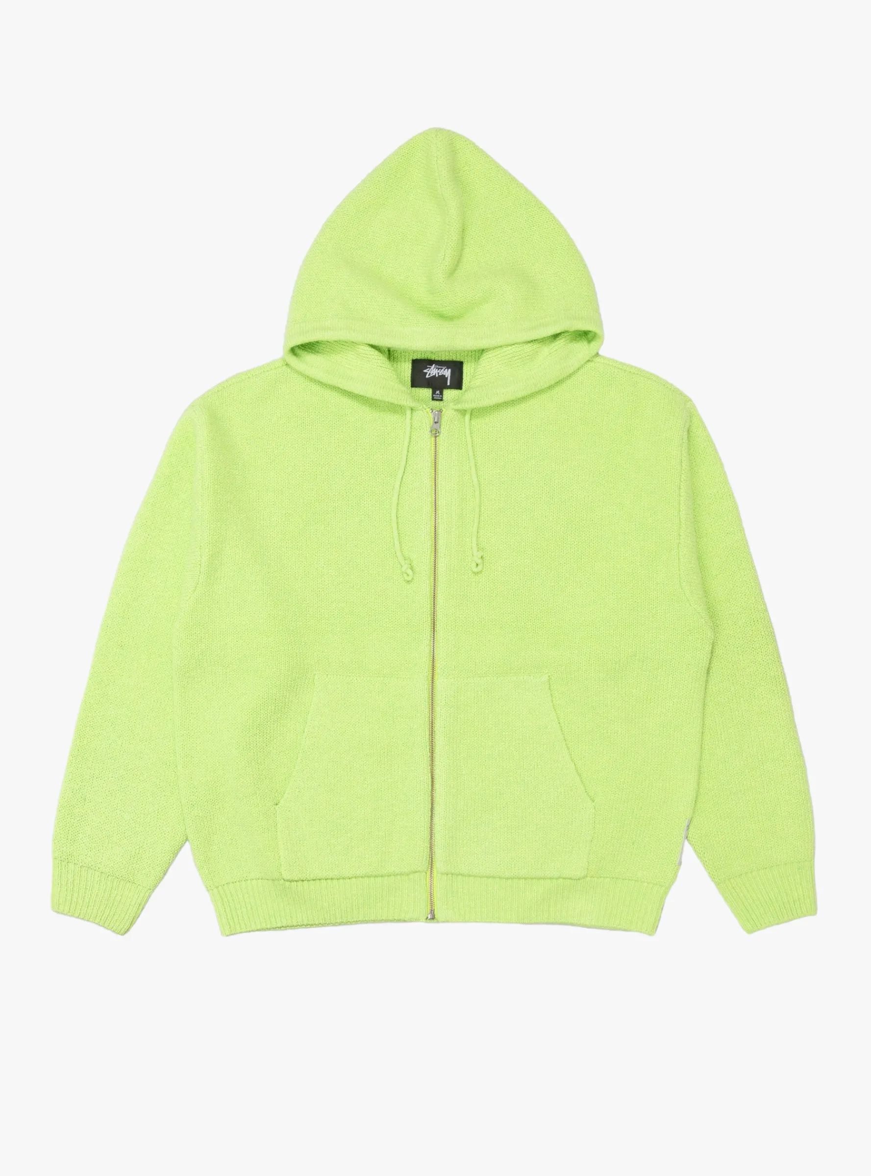 Zip Up Hooded Sweater Faded Lime<Stüssy Fashion