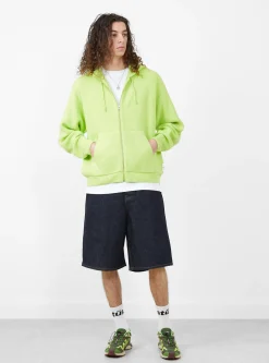 Zip Up Hooded Sweater Faded Lime<Stüssy Fashion