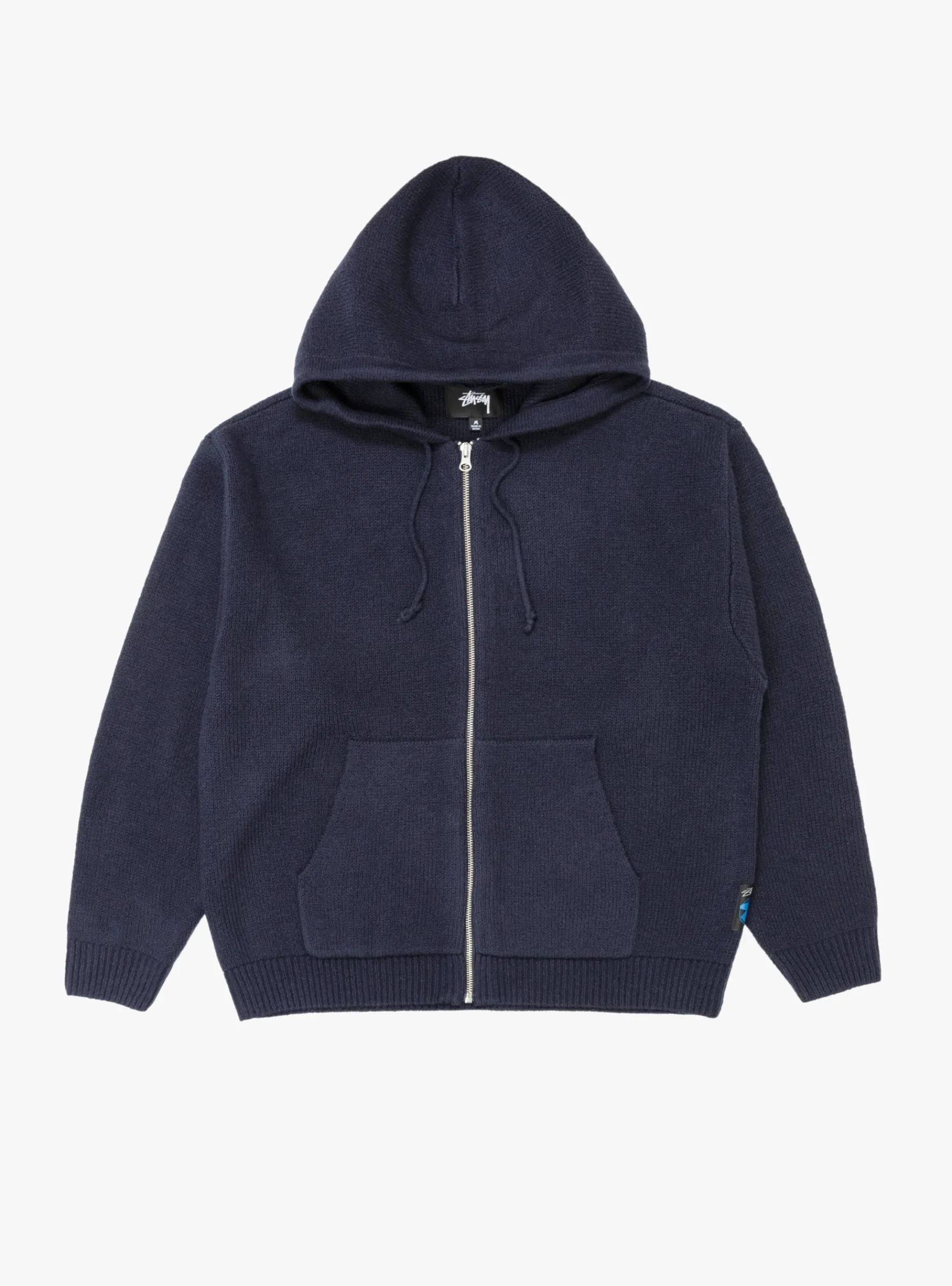 Zip Up Hooded Sweater Navy<Stüssy New