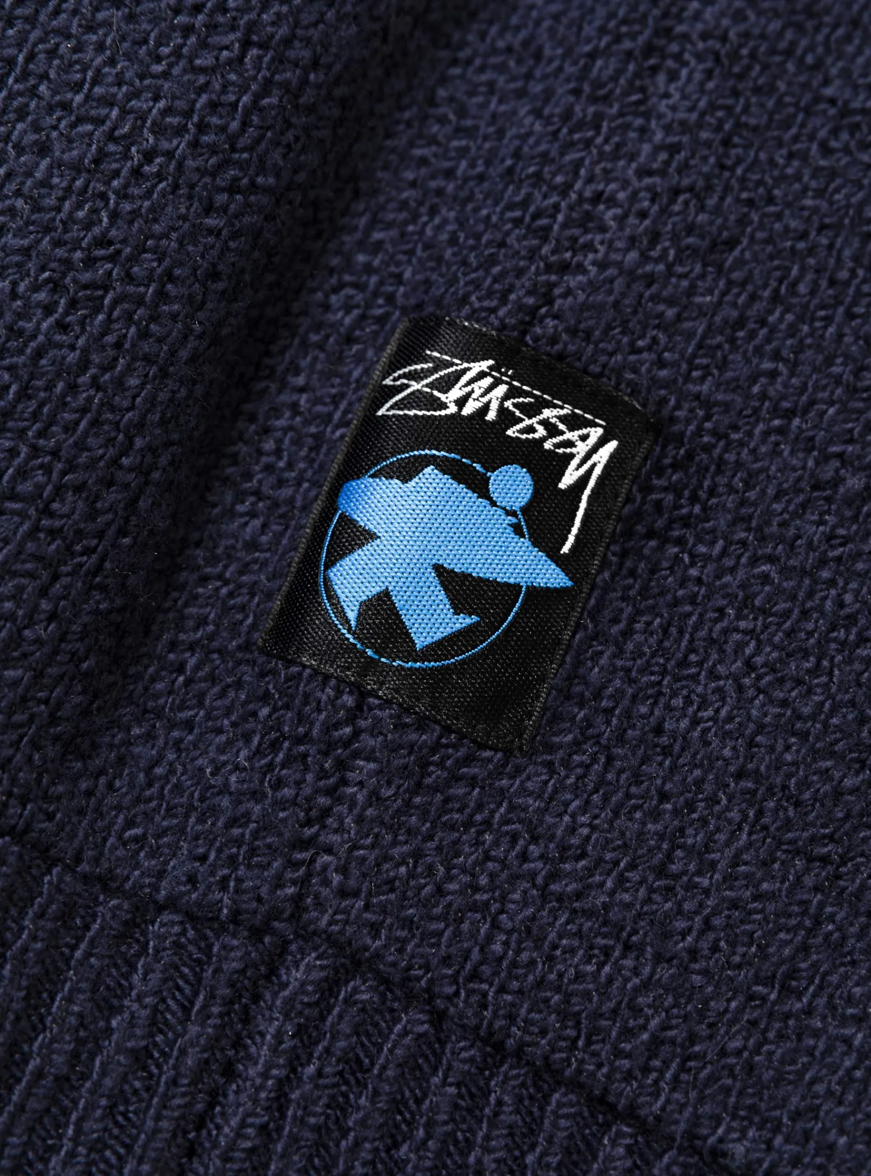 Zip Up Hooded Sweater Navy<Stüssy New