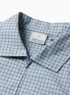 Zip Up Wave Shirt Pacific Plaid<Gramicci Hot