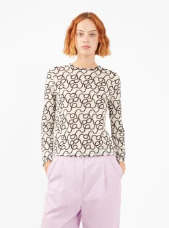 Zoya Printed Top Off White<Rejina Pyo Clearance