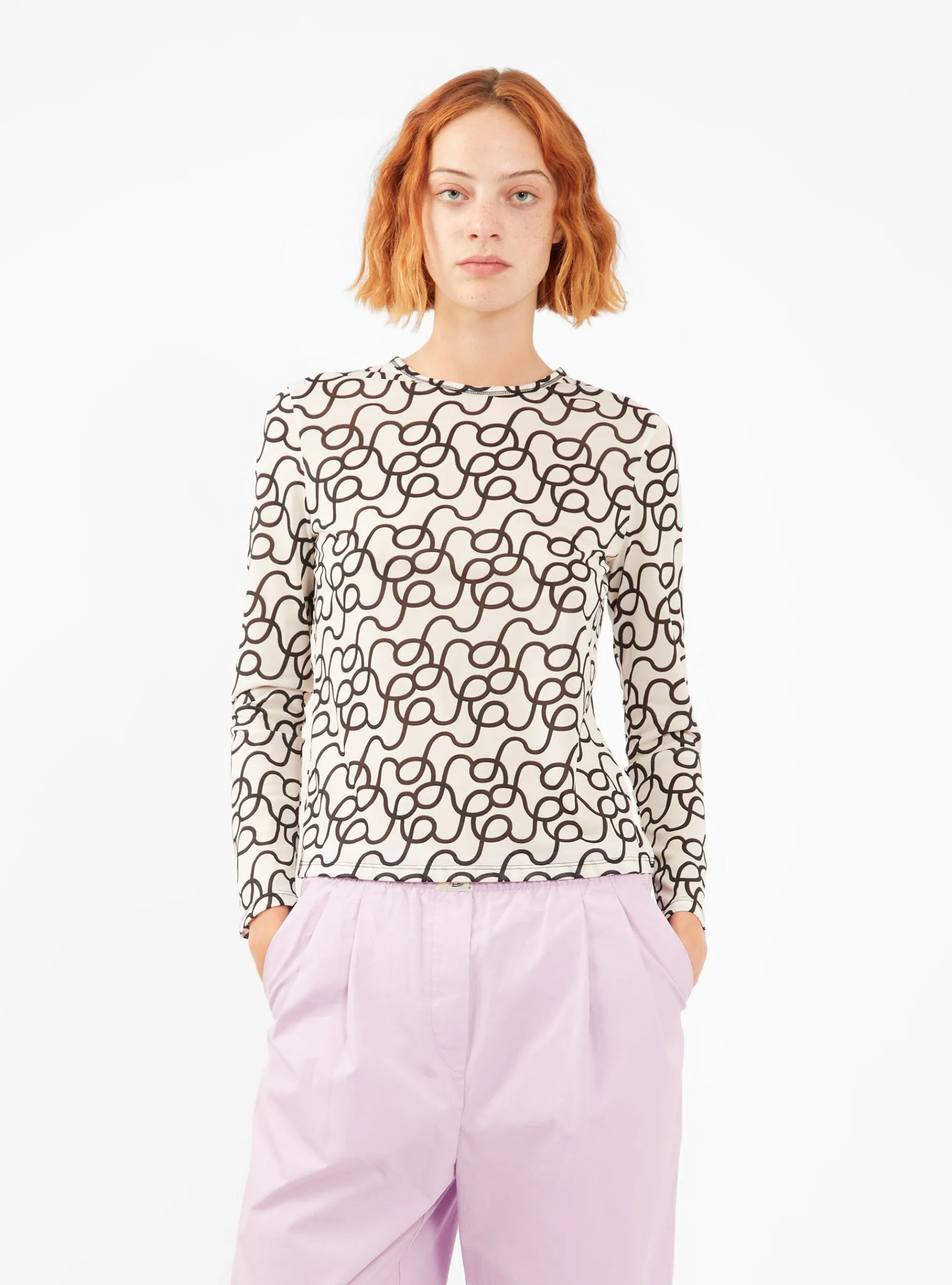 Zoya Printed Top Off White<Rejina Pyo Clearance