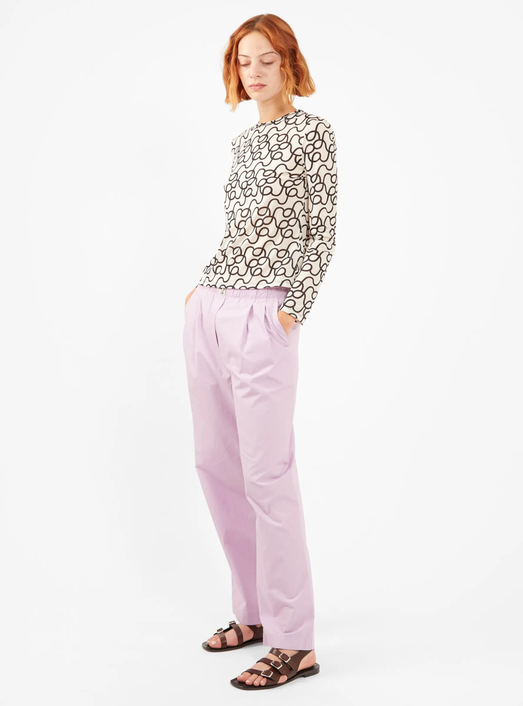 Zoya Printed Top Off White<Rejina Pyo Clearance