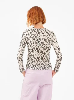 Zoya Printed Top Off White<Rejina Pyo Clearance
